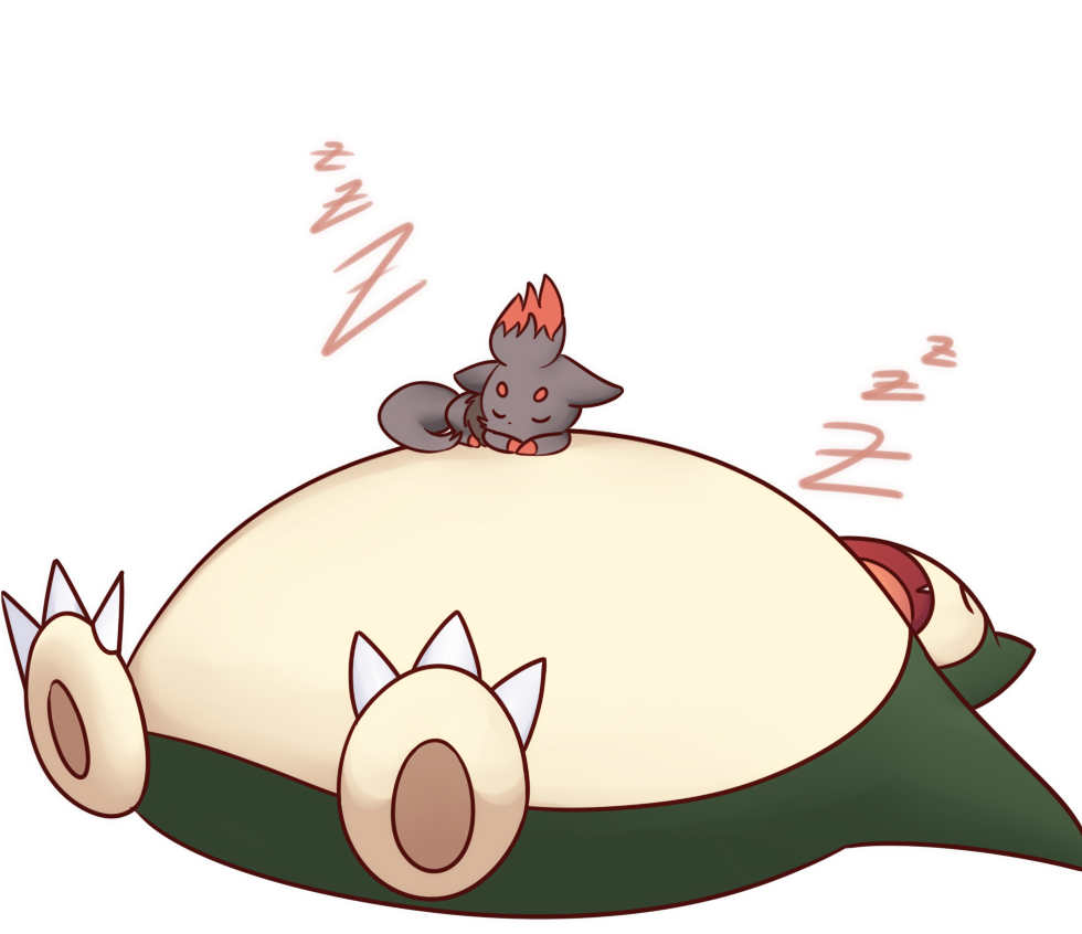 shows snorlax sleeping