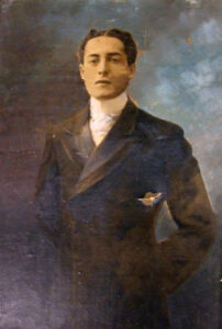 Portrait of a young Sailing Baruch. He is wearing formal attire.