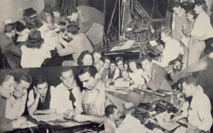 1947 Ticker Staff.