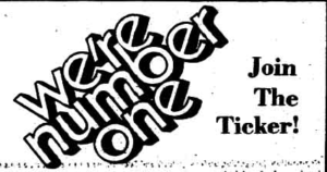Advertisement to join Ticker staff.