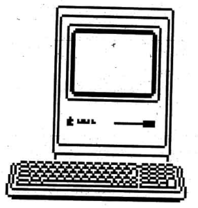 Mac computer drawing.