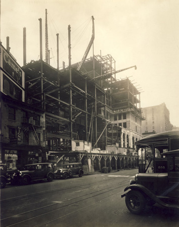 Construction site showing approximately five stories in progress.